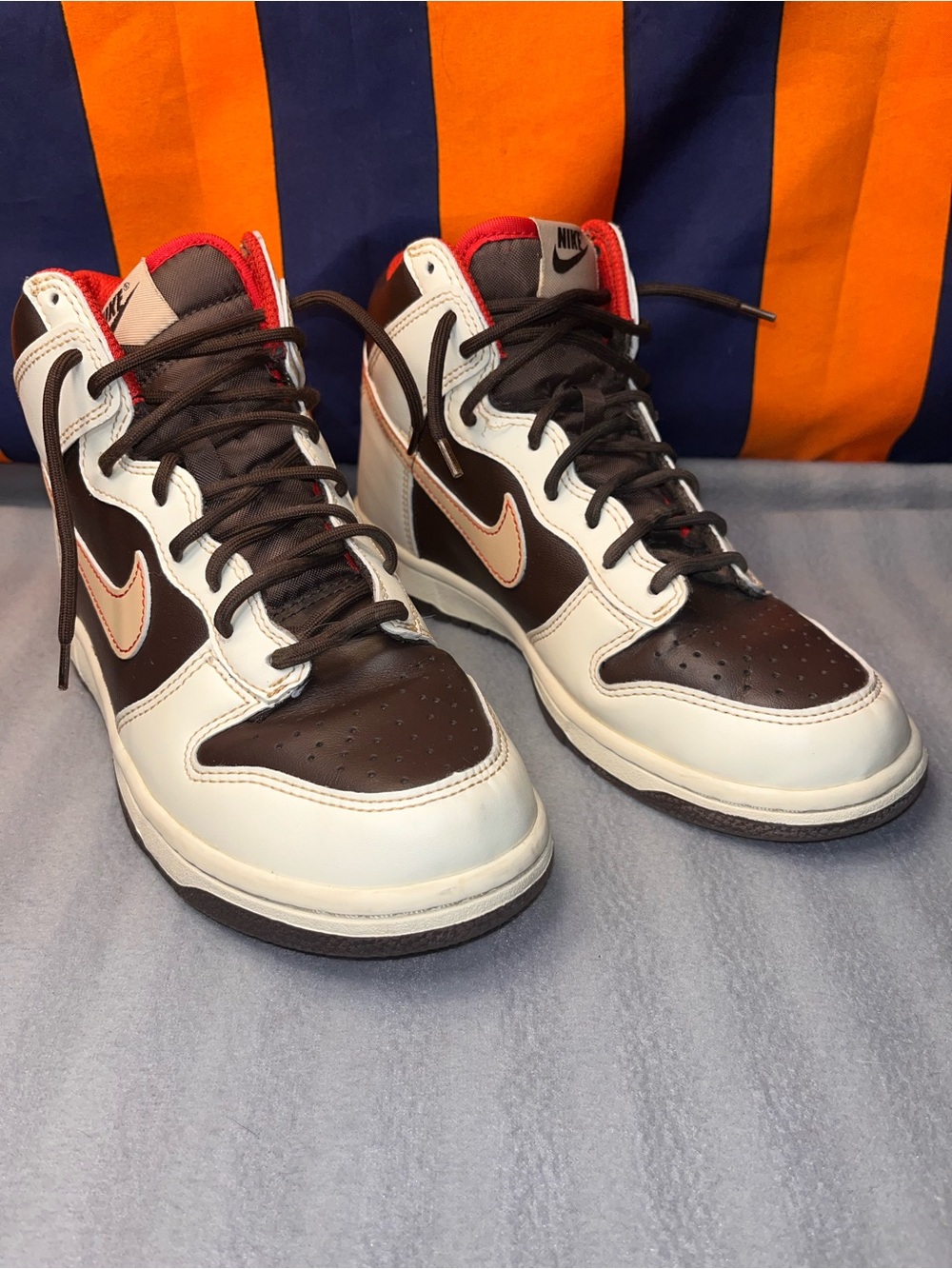 Nike Dunk High Baroque Brown Unisex Kids Trainers UK5 US5.5 EU37.5 DB2179-200